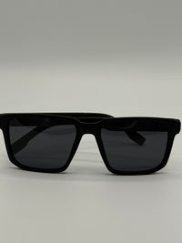 Black sunglasses with OBL x BOCI